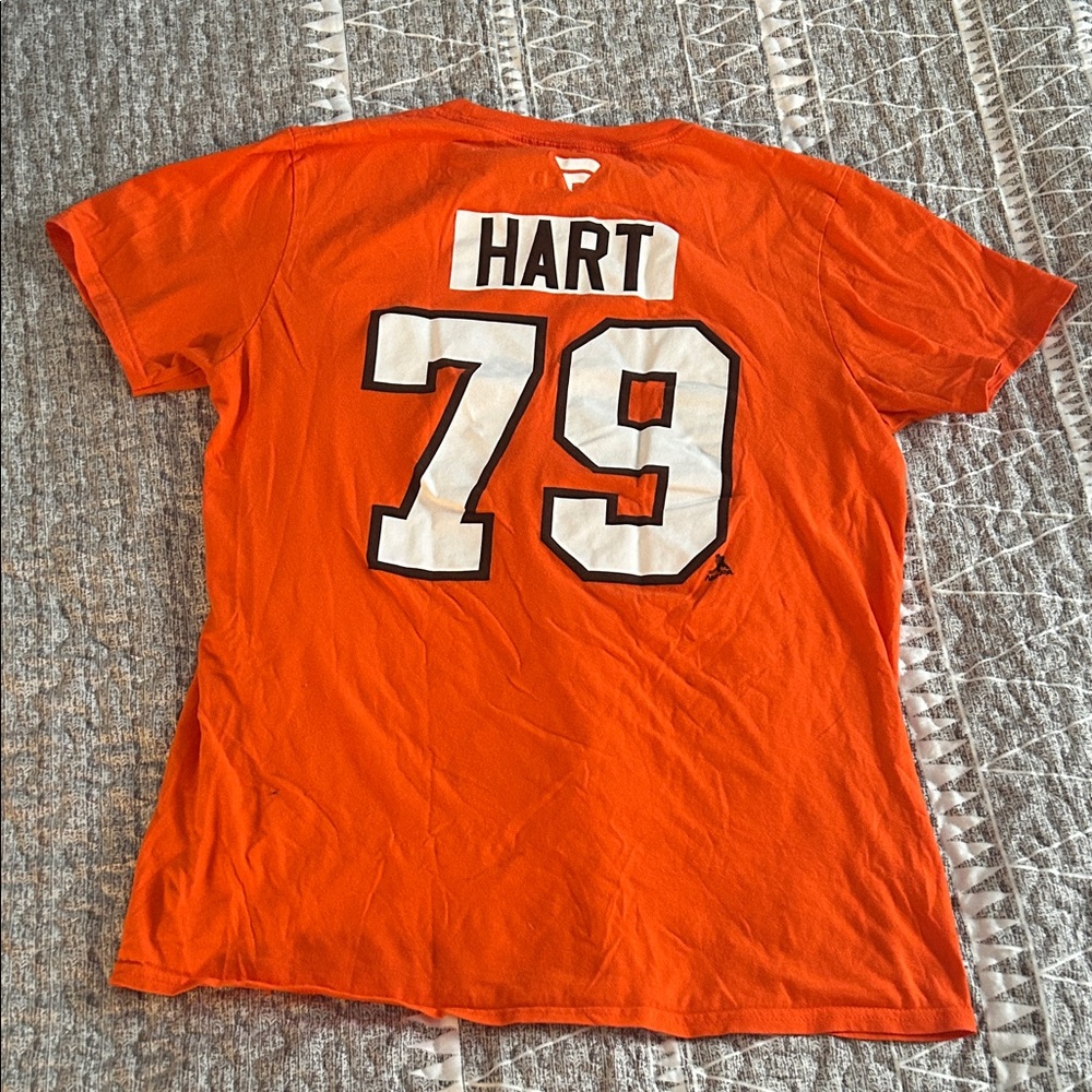 Phila Flyers Fanatics Vibrant Orange Tee #79 Hart